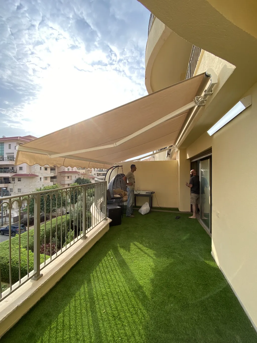 סוכך זרועות מתקפל התקנה