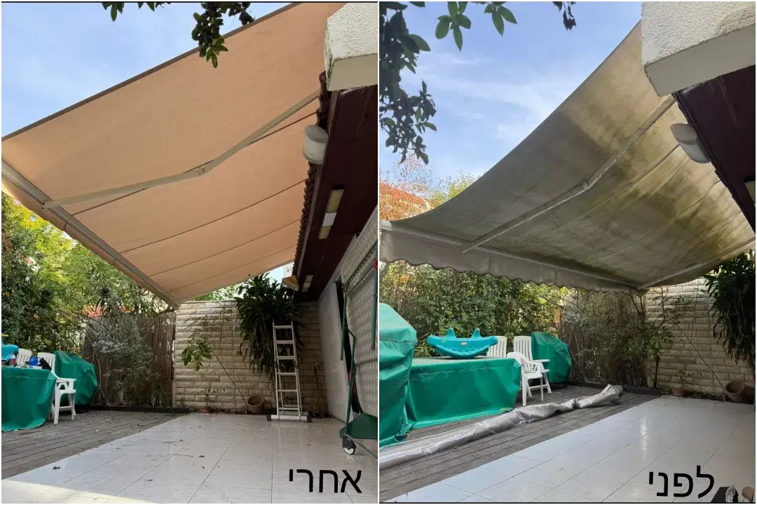 החלפת בדים לסוככים