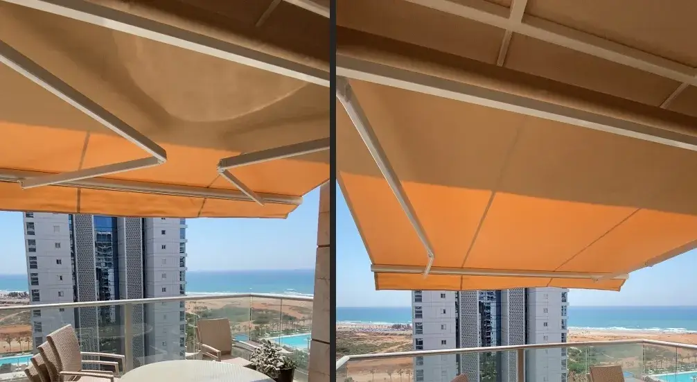 סוכך זרועות למרפסת